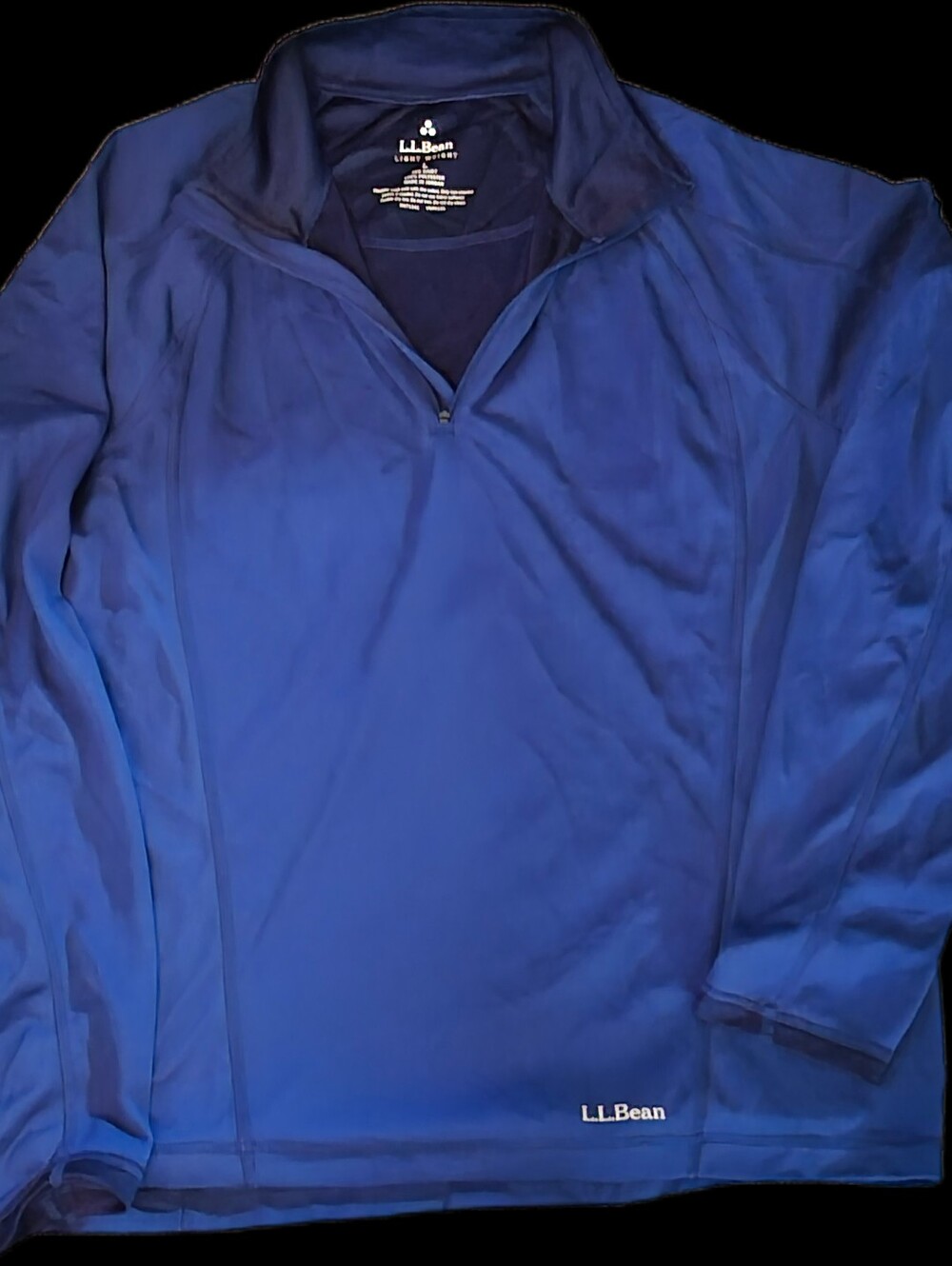 L.L. Bean Mens Blue Mock Neck Sweater